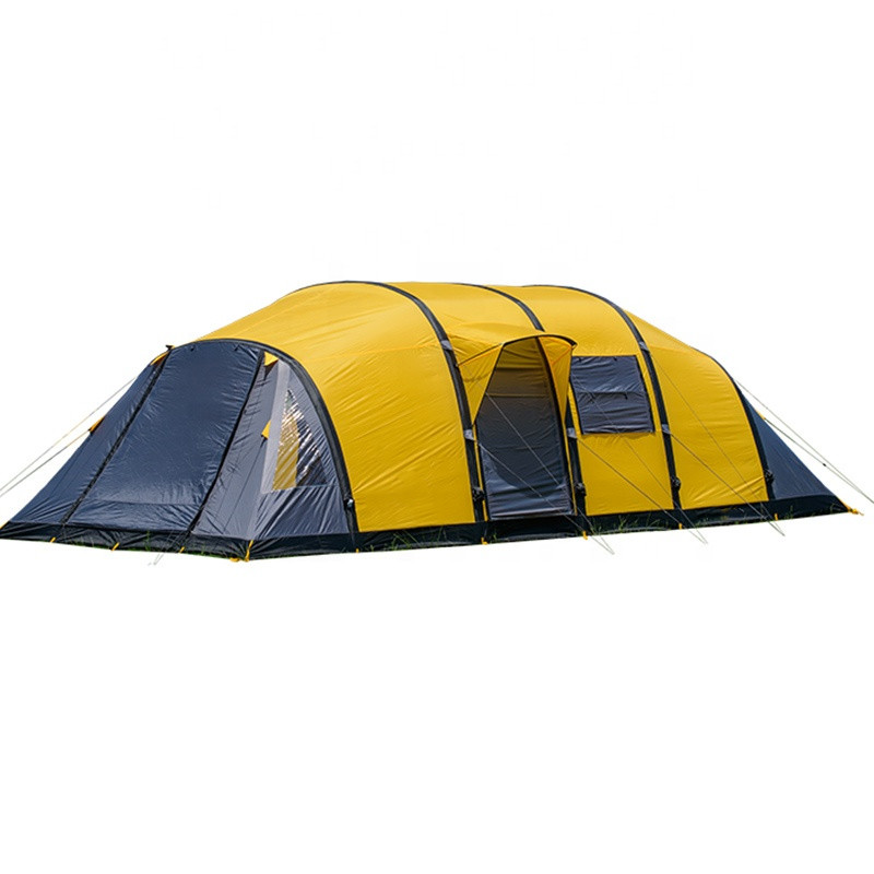 8-10 ປະຊາຊົນ Luxury ຄອບຄົວຂະຫນາດໃຫຍ່ camping ອັດຕາເງິນເຟີ້ tents