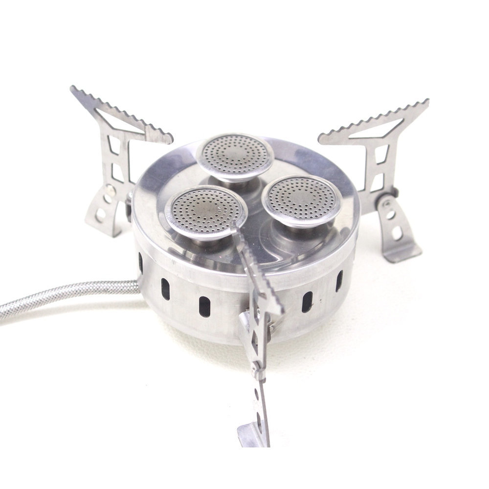 ສະແຕນເລດ Portable 3 Burners ເຕົາແກ໊ສກາງແຈ້ງ